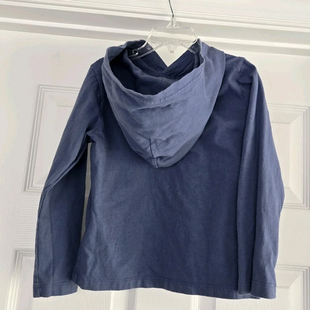Baby‎ Gap X Disney Hooded Mickey Mouse T-shirt  Size 5T Blue Organic Cotton